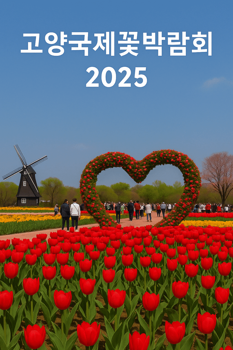2025 고양국제꽃박람회 가이드 – 일산호수공원에서 즐기는 꽃, 공연, 어린이날 이벤트 총정리