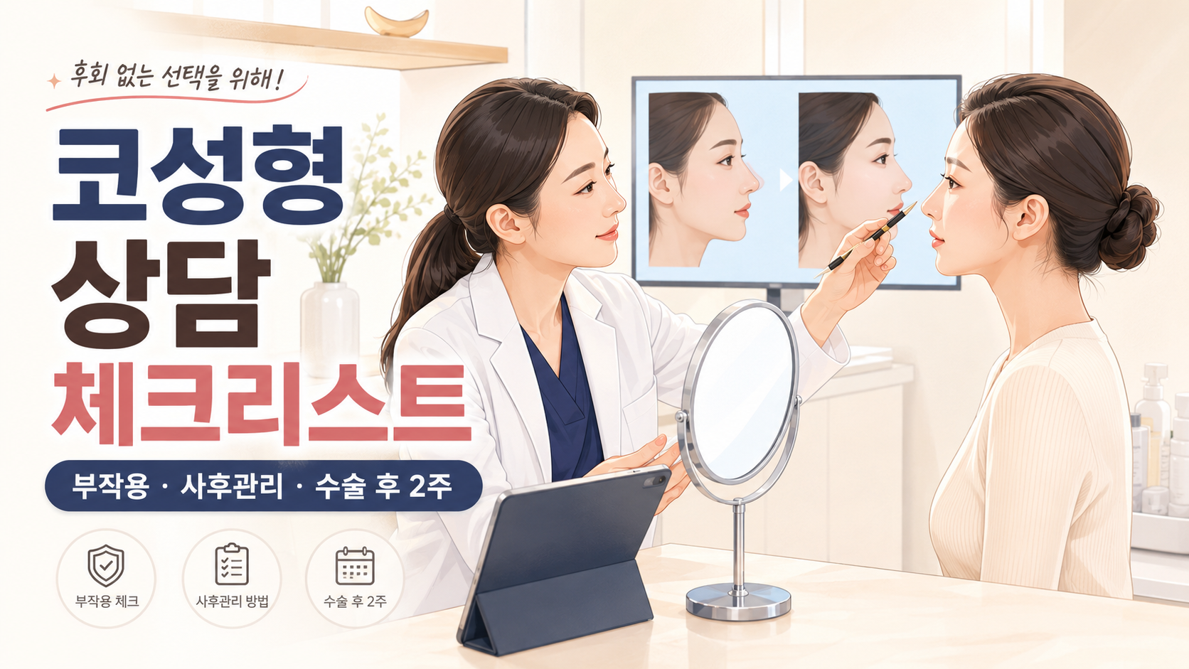 코성형 상담 체크리스트 코성형 부작용