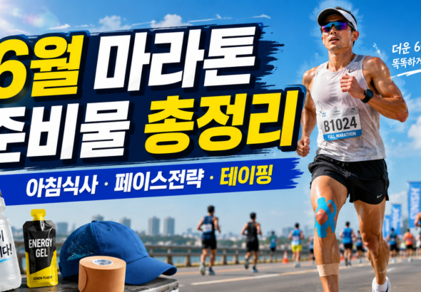 6월 마라톤 준비물 여름 마라톤 준비물