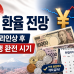 엔화 환율 전망 일본 금리 인상 일본여행 환전 엔화 환전 시기 엔화 환율
